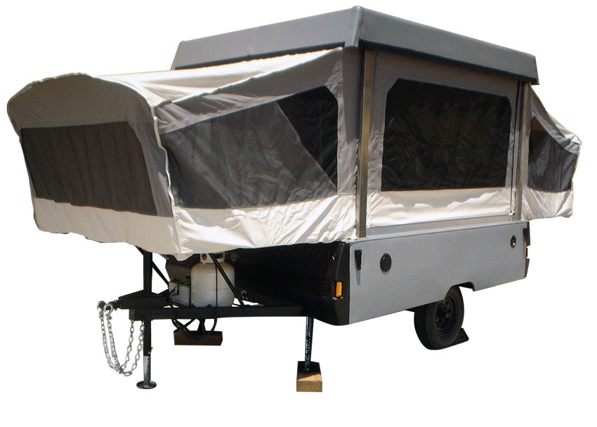 Recanvased Pop-up camper